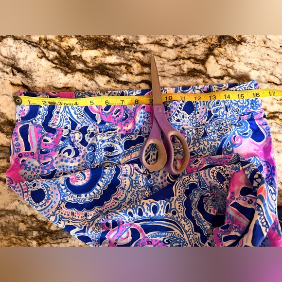 Lilly Pulitzer Blue and Pink Women’s Size Medium Pants - Picture 9 of 11